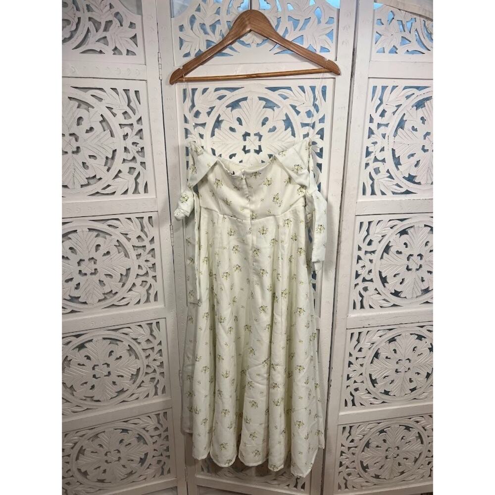 House of CB Alicia White Floral Midi Sundress Size S Small - Picture 6 of 10